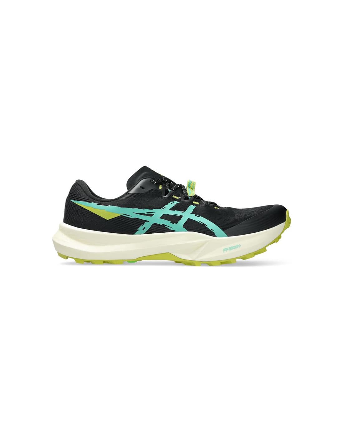 Chaussures de Trail ASICS Fuji Lite 6 Homme Noir/Vert
