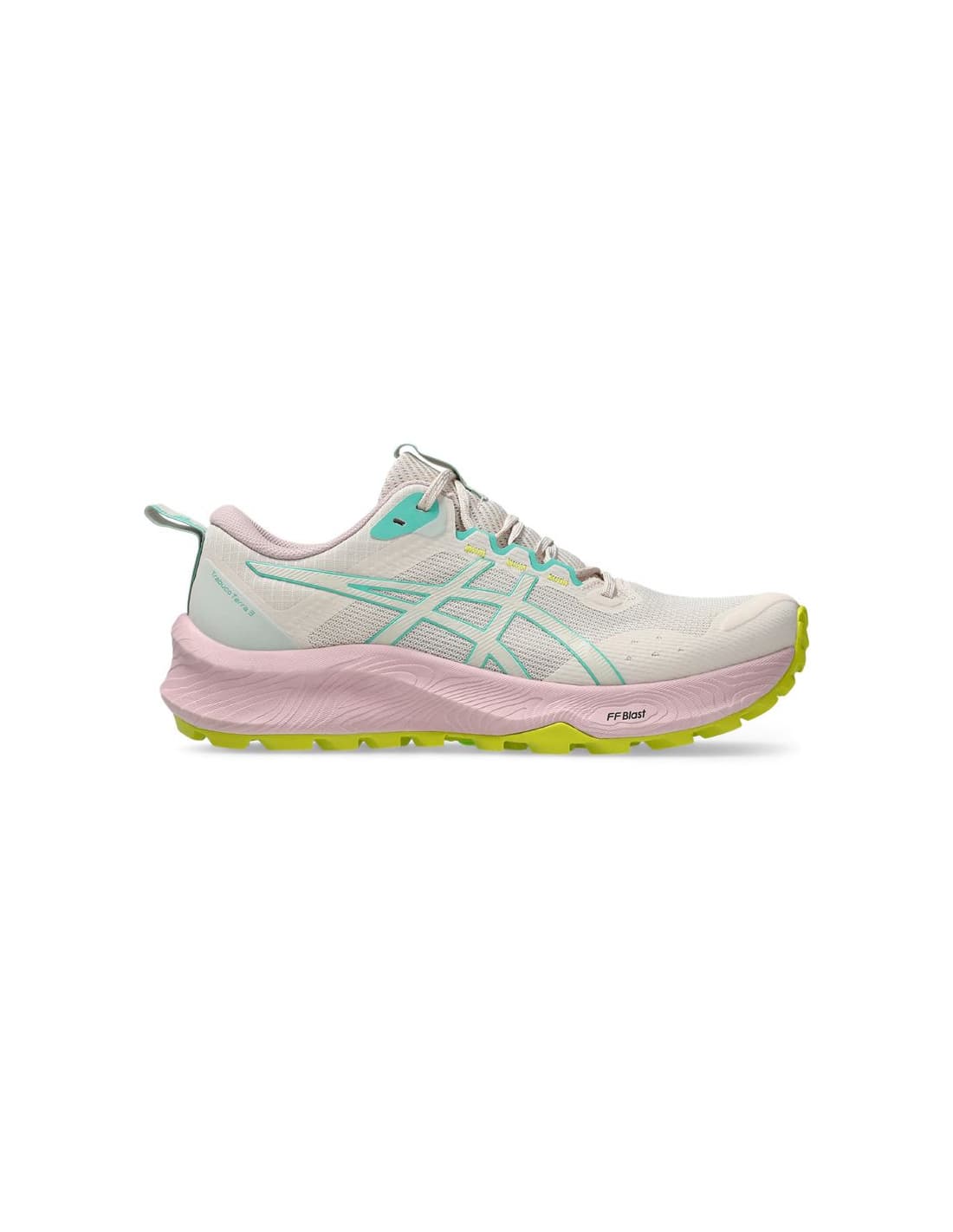 Chaussures de Trail ASICS Trabuco Terra 3 Femme Minéral Beige/Vert