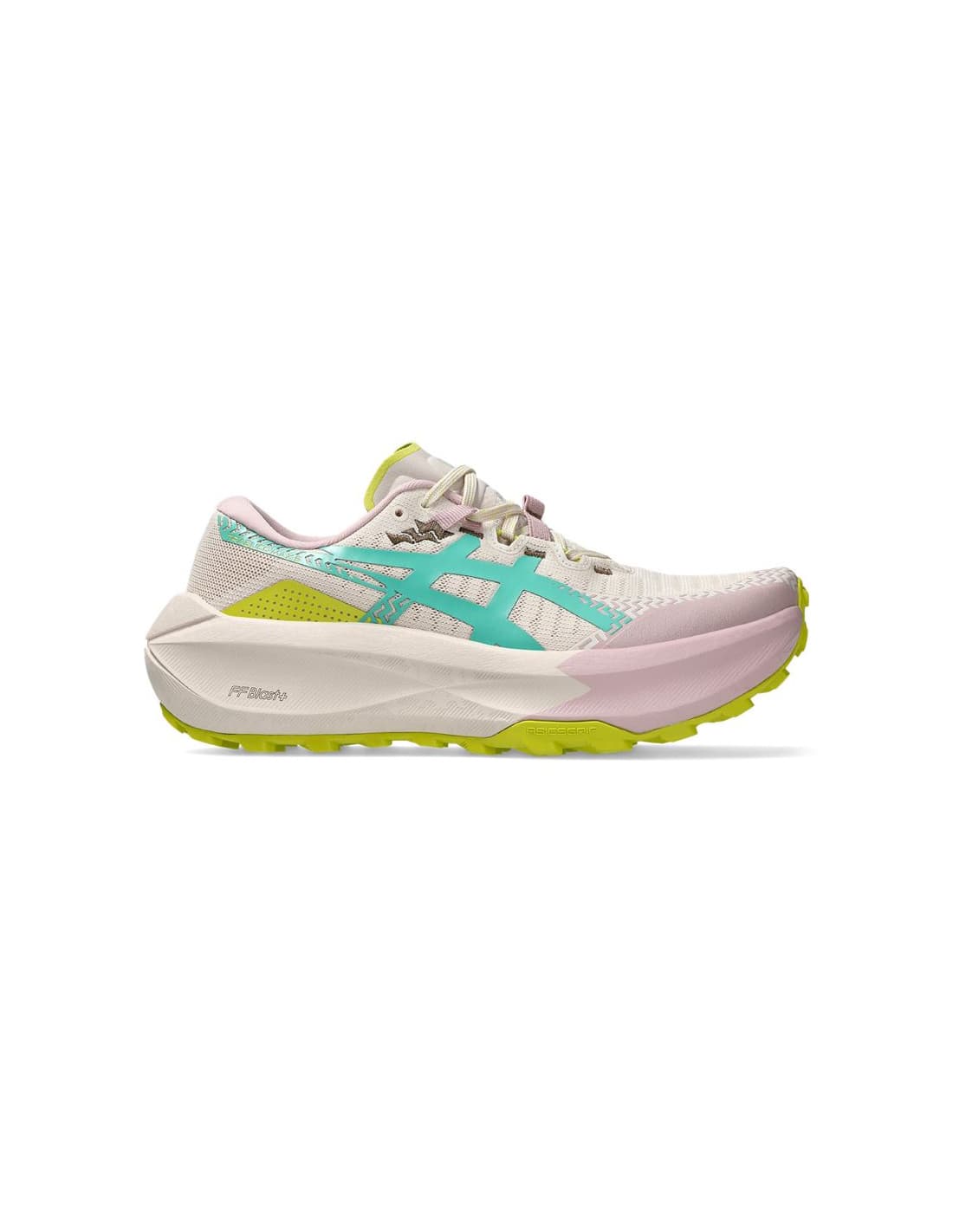 Chaussures de Trail ASICS Trabuco Max 5 Femme Minéral Beige/Vert