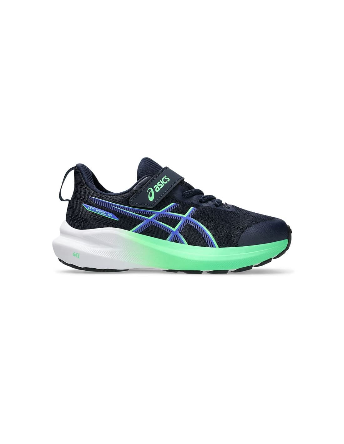 Chaussures de Running ASICS GT-1000 14 Ps Enfant Bleu/Vert