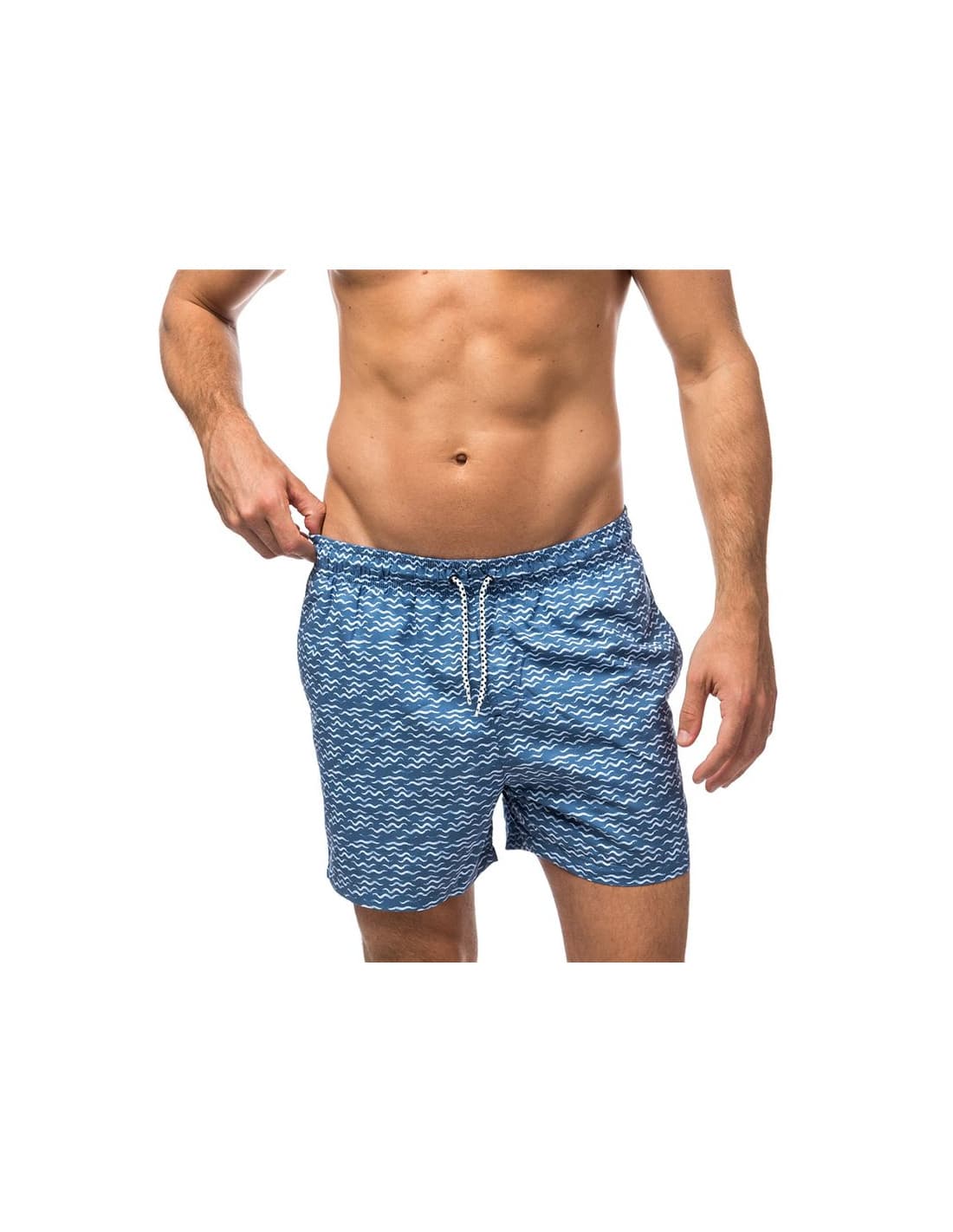Maillot de bain Alphadventure Seawaves Denim Homme imprimé
