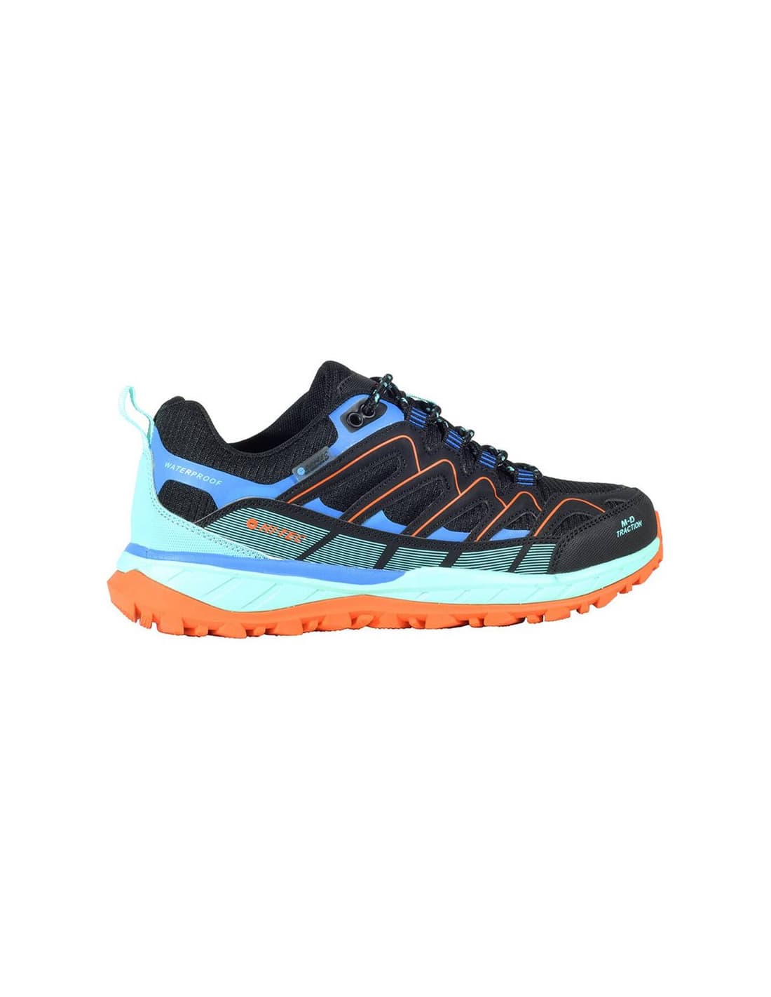 Chaussures de Montagne Hi-Tec Lander Low Waterproof Noir/Orange Femme