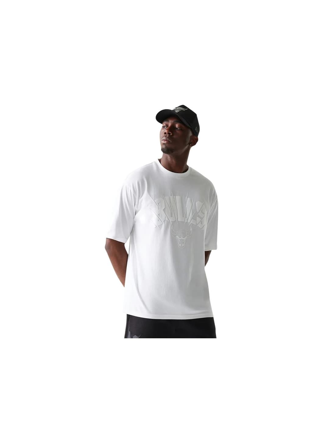 T-shirt blanc New Era NBA Core Plus Chicago Bulls Homme