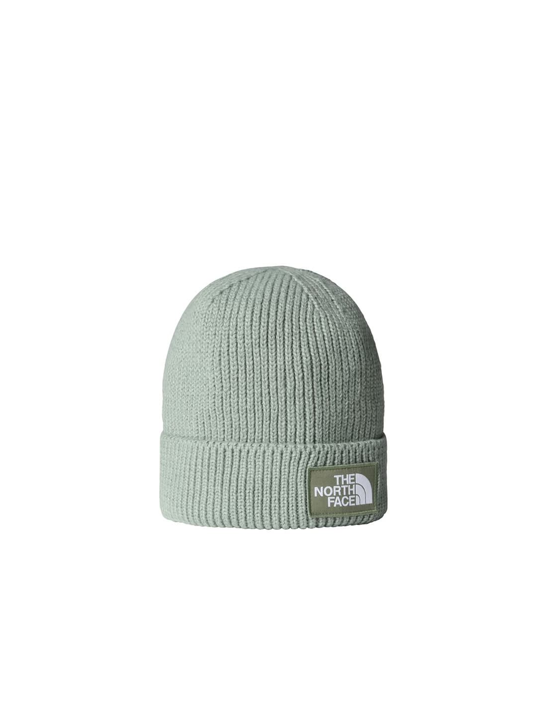 Homme Bonnet The North Face TNF Logo Box à revers gris ardoise