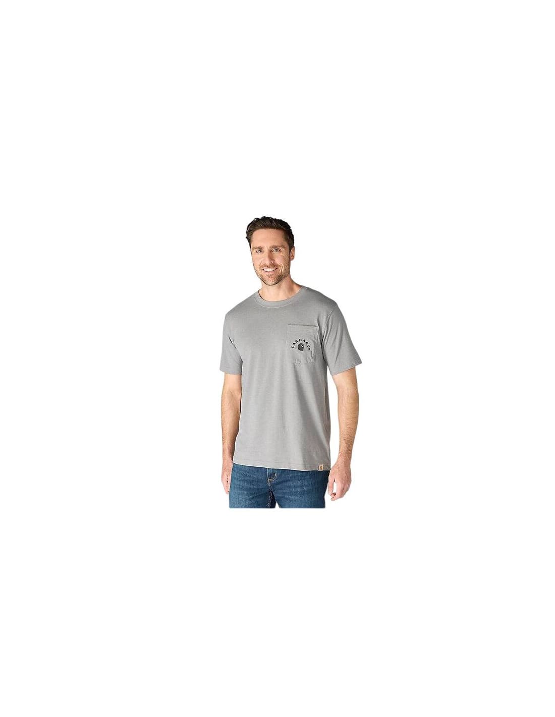 Chemise de travail décontractée Carhartt Irvine Homme , couleur cendrée