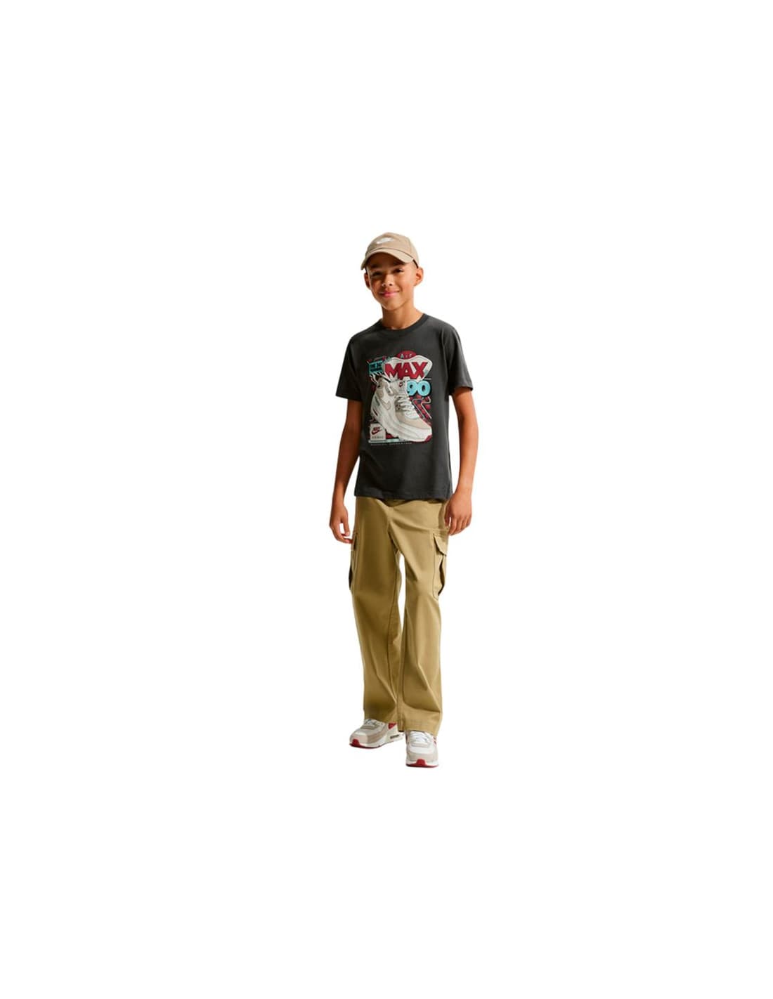 T-shirt Enfant Nike NSW Air Max 90 anthracite