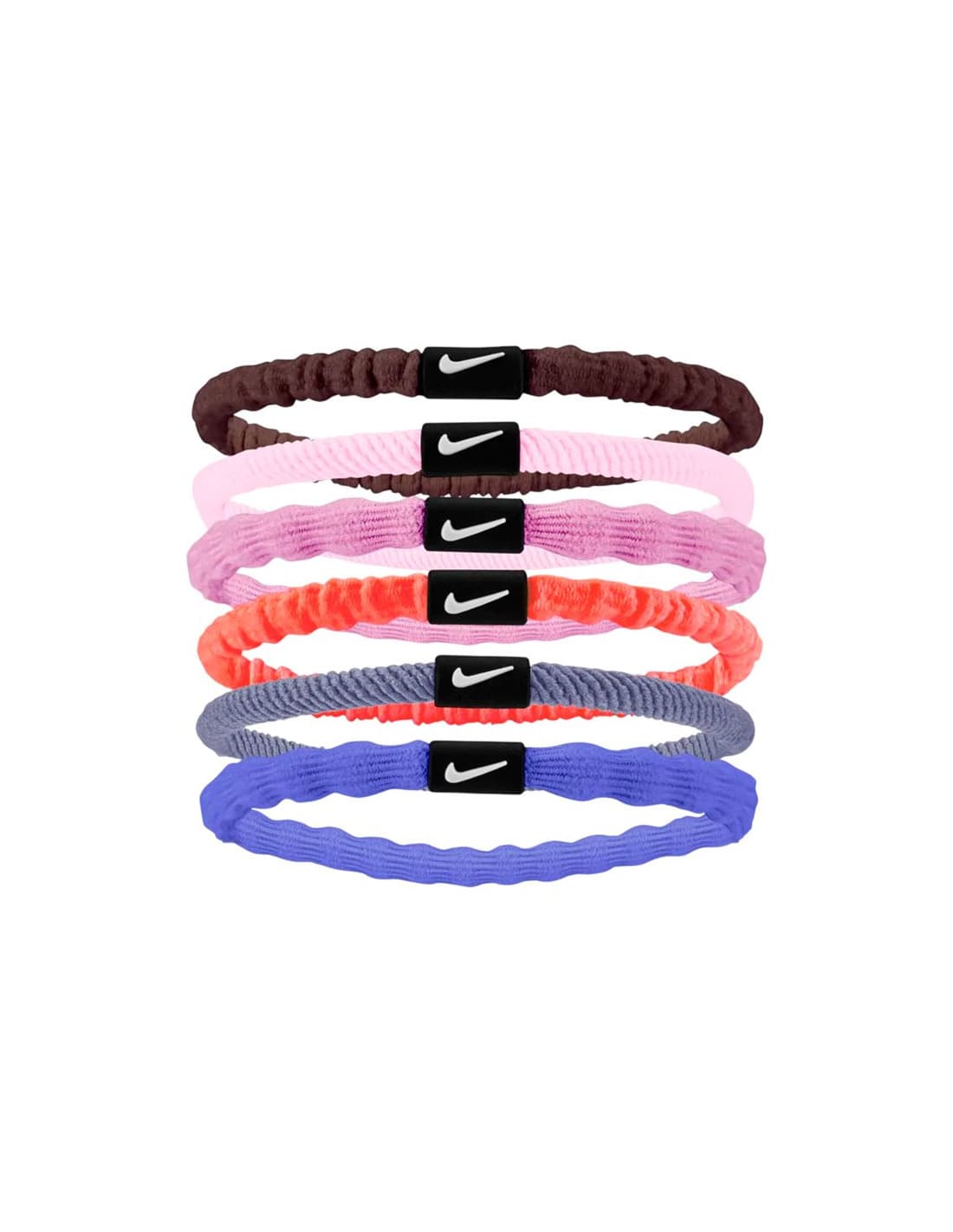 Bandeau pour les cheveux de 6 bandeaux Fitness Nike Flex blancs