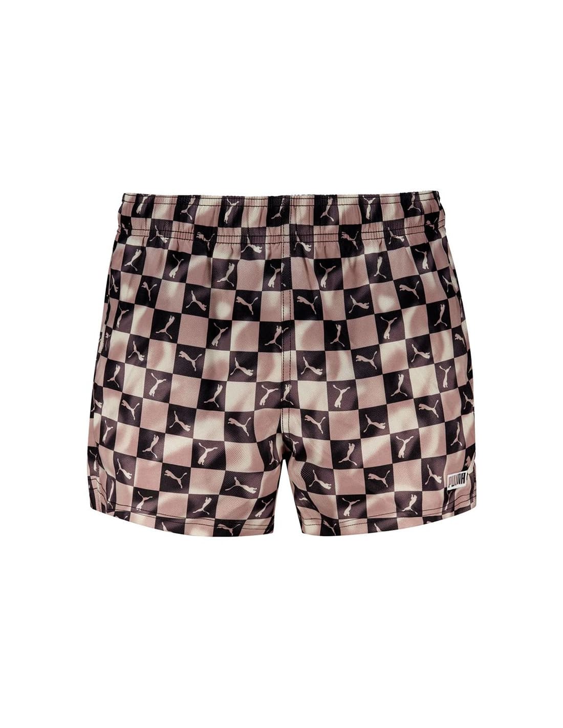 Short de bain Puma imprimé chat, coloris marron chocolat, Homme Maillot de bain