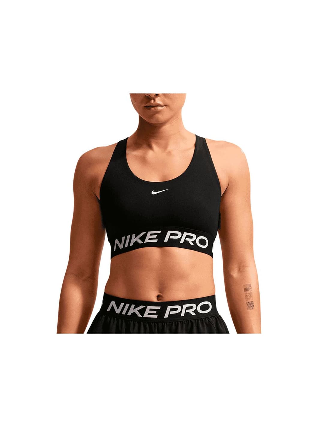 Brassiere de sport Fitness Nike DF 365 LS Femme noir.