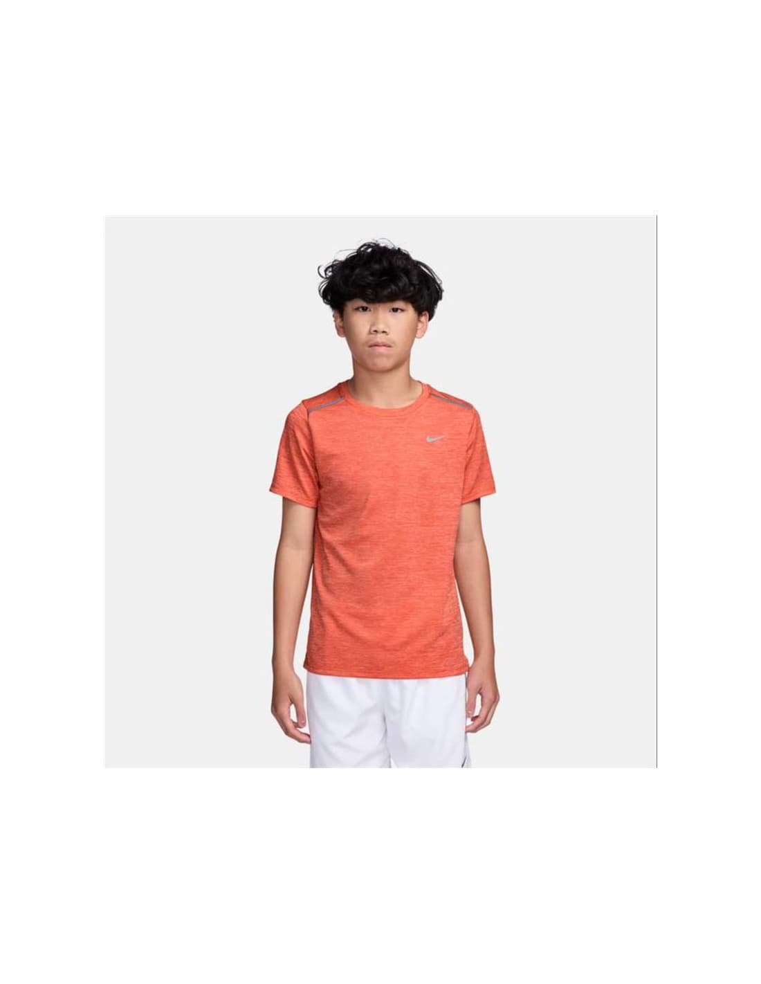 T-shirt Nike Dri-FIT pour enfants (plus de 8 ans), Enfant Orange Grass/Orange Arctique/Pousse