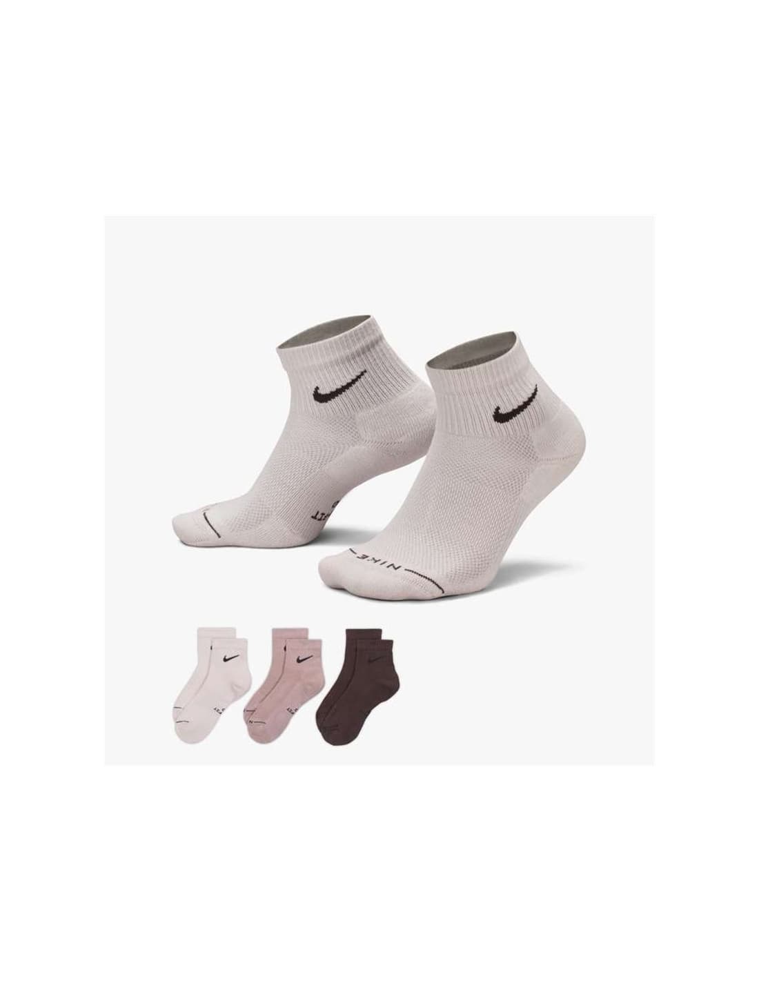 Chaussettes Nike Ed Elvd Ank 3P - 144 Multicolore