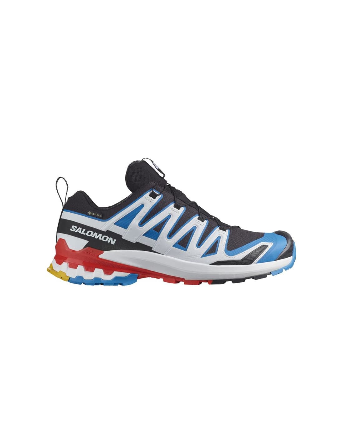 Chaussures trail Salomon Bajo XA Pro 3D V9 GTX blanches/bleues