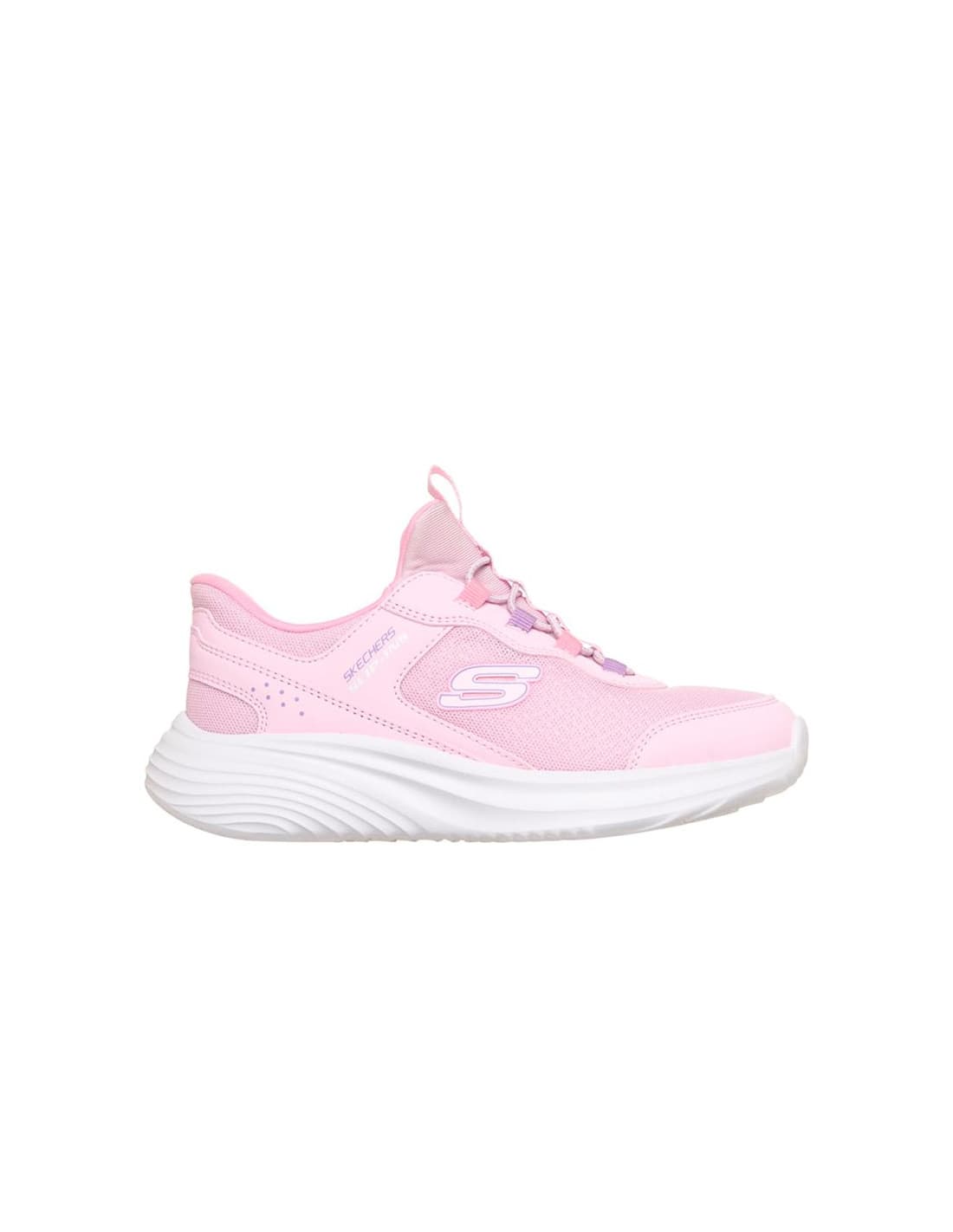 Chaussures roses Skechers Bounder Pro Fille