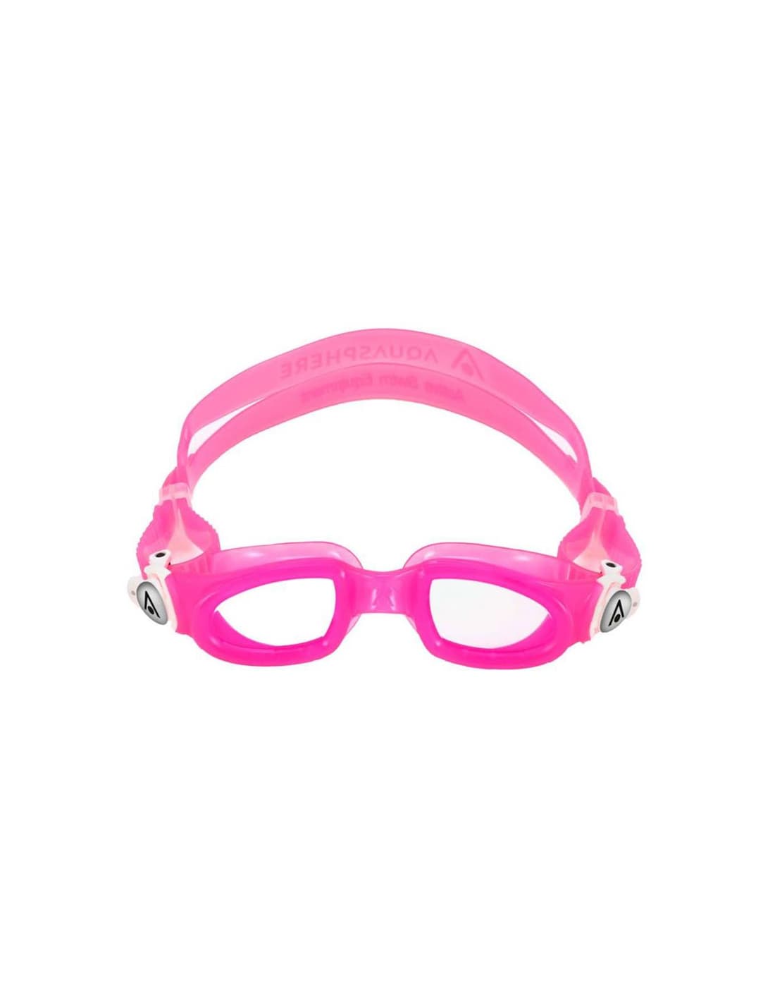 Lunettes de natation Enfant Aquasphere Moby Kid, roses et transparentes