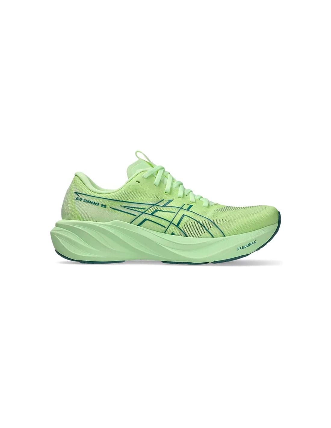 Chaussures Running Asics GT-2000 15 Homme , jaune/bleu sarcelle brumeux