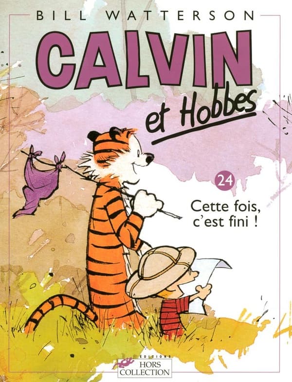 La bande dessinée la plus craquante du moment. Un chef d'oeuvre à ne pas rater !L'enfance est pleine de désillusions et pleine d'inventions aussi. Heureusement Calvin, petit garçon de 6 ans, un peu turbulent, déborde d'imagination. Aidé de son fidèle tigre en peluche et compagnon Hobbes, il sait rendre la vie piquante et drôle. Tout le monde y passe : les parents, les filles, la maîtresse d'école. Mais la principale activité de ce tendre Calvin est d'animer le club le D.E.F.I. (Dehors énormes filles informes), dont Calvin et Hobbes sont seuls membres actifs, et ils se déchaînent sur la pauvre Susie Derkins. On pourrait piocher à loisir les petites phrases assassines sur la société, qui montrent à quel point la vérité sort bien mieux de la bouche des enfants ! Tout le monde en prend pour son grade et c'est pour ça que c'est drôle. - Calvin : La plupart des gens pataugent toute leur vie ! Ils sont passifs, ils n'ont ni motivation ni ambition ! Ce n'est pas mon cas, j'aurai une existence épique ! Je vais affronter les problèmes de mon temps et changer le cours de l'histoire ! - Hobbes : Comment vas-tu t'y prendre ? - Calvin : Je vais rester assis là, comme ça le destin saura où me trouver quand le temps sera venu de changer le monde. - Hobbes : J'aurais dû prendre un bouquin. - Calvin : C'est une question de minutes maintenant. Le vingt-quatrième et dernier tome des aventures de Calvin et Hobbes. Humour garanti !