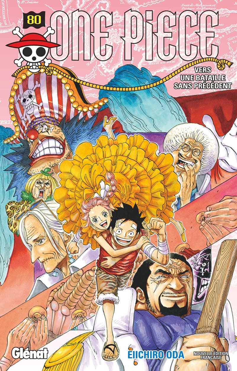 Plusieurs jours se sont écoulés depuis le violent combat qui opposa Luffy à Doflamingo. La question est maintenant de savoir si Chapeau de paille et son équipage parviendront à quitter Dressrosa sains et saufs malgré l'arrivée sur l'île d'officiers très haut placés de la Marine... Sans oublier que l'arrestation du grand corsaire a bouleversé les forces en présence dans le Nouveau Monde !