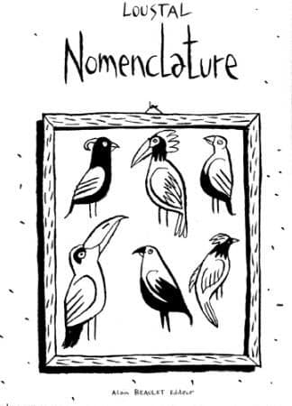 Sorte de dictionnaire dessiné où l'accumulation d'objets, de plantes, d'animaux, nous ouvre la porte de l'univers romantique de Loustal, Nomenclature est une accumulation de souvenirs de voyages, qui tels des parfums, nous rattachent à des contrées lointaines que sans doute nous ne connaîtrons jamais. Nomenclature est le quatrième ouvrage de cet auteur dans la série des Petits Carnets, après Argentiques, Les Horizons et Cars. Ce dernier ouvrage renoue avec le « Loustal dessinateur », les dessins présentés étant extraits de son travail pour The NewYorker.