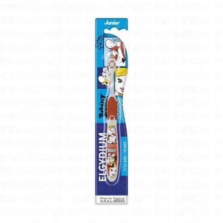 ELGYDIUM Junior - Brosse à dents souple 7/12 ans astérix