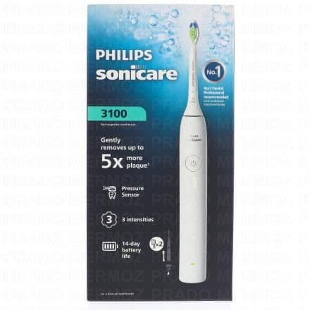 PHILIPS Sonicare Daily Clean 3100 Series - Brosse à Dent Electrique blanc hx4032/21