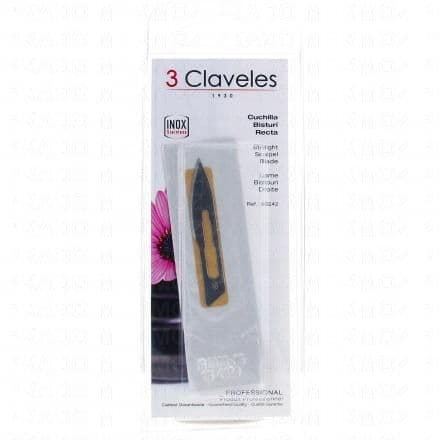 3 CLAVELES Lame bistouri droite