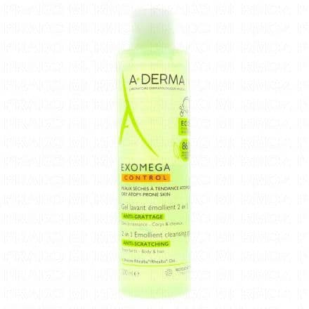 Gel lavant émollient 2en1 anti-grattage corps & cheveux Gel lavant émollient idéal pour l'hygiène quotidienne des peaux sèches à tendance atopique. Ce gel convient à toute la famille, même au nourrisson, et nettoie en douceur le visage, le corps et les cheveux. Anti-grattage, sa formule nourrit et apaise la peau.