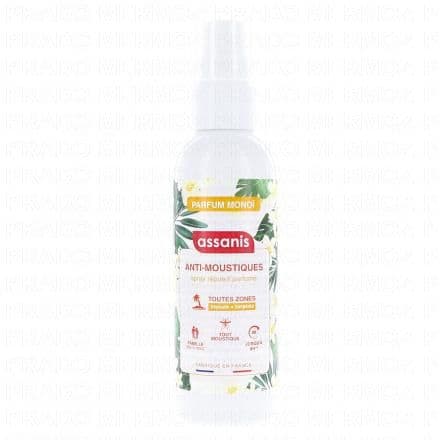 ASSANIS Spray Répulsif Anti-Moustiques parfumé monoï 100ml