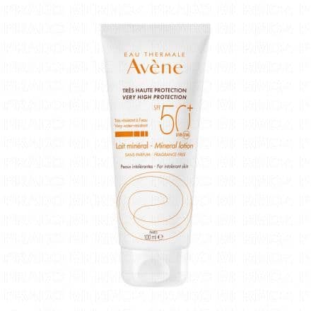 AVÈNE Lait mineral solaire SPF50+ tube 100ml