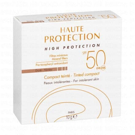 AVÈNE Solaire minéral - Crème compact teintes dore SPF50 boitier 10g