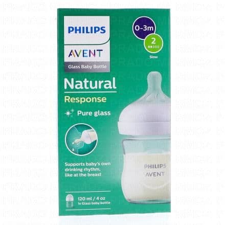 AVENT Biberon natural en verre 120ml