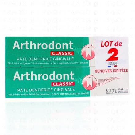 Arthrodont Classic - Pâte dentifrice gingivale 2 tubes x 75ml