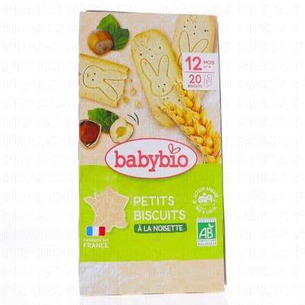 BABYBIO Biscuits - Petits biscuits Noisette 160g Dès 12 mois