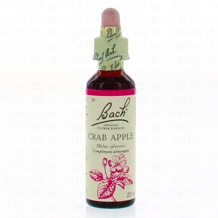 FLEURS DE BACH Original n°10 Crab apple fleur de bach flacon compte-gouttes 20ml