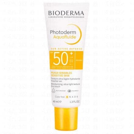 BIODERMA Photoderm - Aquafluide Crème solaire peau sensible SPF50+ 40ml