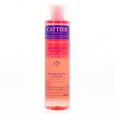 Yeux sensibles - lèvres. Efficacité waterproof. Ce démaquillant élimine immédiatement et efficacement le maquillage des lèvres et des yeux (même waterproof). Grâce à sa formule aux extraits de rose et de bleuet, il décongestionne tout en apaisant la peau fragile du contour de l’œil. Idéalement démaquillée, la peau est douce.