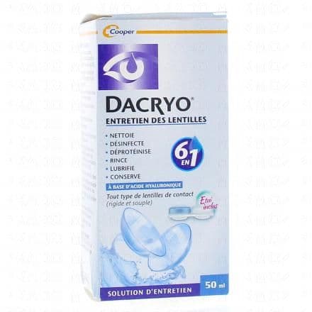 COOPER Dacryo Solution d'entretien des lentilles flacon 50ml