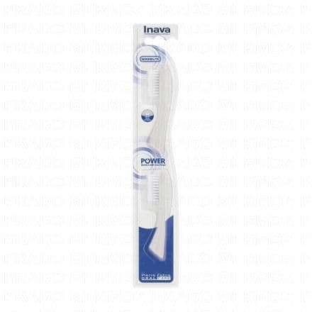 INAVA Power - Recharges tête brosse à dent x2 souple