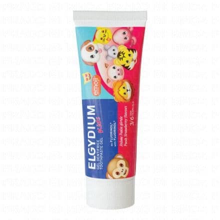 ELGYDIUM KIDS Dentifrice Emoji arôme Fraise Givrée 3-6 ans 50 ml