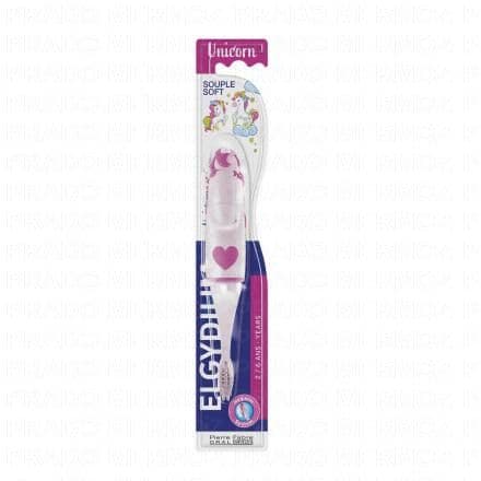 ELGYDIUM Kids brosse à dents enfant 2-6 ans Licorne
