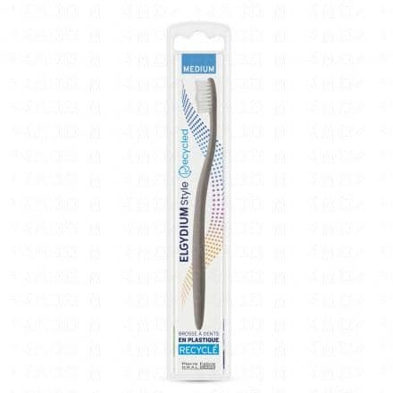 ELGYDIUM Style Recycled – Brosse à dents en plastique recyclé