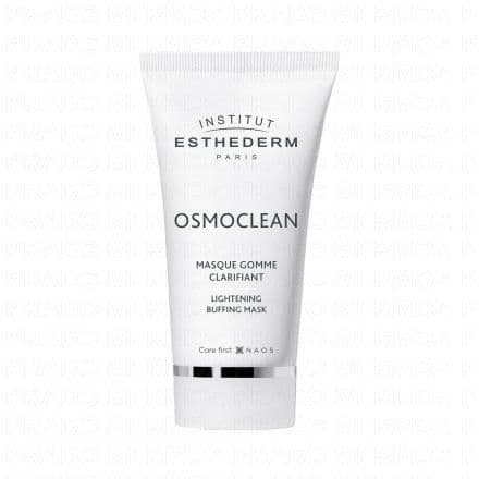 Masque-crème gommant. Osmoclean Masque Gomme Clarifiant est un soin nettoyant pour le visage de la marque Institut Esthederm, qui combine les effets d'un masque onctueux et d'un gommage sans grain. Conçu pour éliminer les imperfections et les peaux mortes, ce masque sans grain convient à tous les types de peaux, y compris les peaux mixtes, grasses et sèches. Grâce à sa texture de masque-crème onctueux, il offre une sensation de douceur et de confort immédiate.Les bénéfices de ce masque sont notables : il affine le grain de peau, rend le teint plus clair et uniforme, et élimine instantanément les cellules mortes et autres imperfections de surface qui ternissent l'éclat de la peau. Destiné principalement aux femmes, ce soin offre des résultats beauté visibles dès la première utilisation.La présence de Cellulose assure un gommage doux et efficace de la peau. Le Kaolin, une argile blanche naturelle, absorbe les impuretés et l'excès de sébum pour un teint matifié et une peau purifiée. La Glycerin apporte hydratation et confort à la peau. Le Carnosine, un peptide naturel, agit comme un anti-oxydant puissant qui protège la peau contre les dommages causés par les radicaux libres. L'Acide Hyaluronique, connu pour ses propriétés hydratantes et repulpantes, aide à maintenir l'hydratation de la peau et à combler les ridules. Les promesses de ce soin sont une peau plus claire, un teint plus uniforme et un grain de peau affiné. Sa formule, inspirée des constituants naturels de la peau, assure une parfaite assimilation et affinité avec la peau, pour une efficacité maximale.Comme tous les soins Institut Esthederm, ce masque est lié à l'écobiologie et au biomimétisme, deux principes fondamentaux qui guident la création des produits de la marque. Ces principes consistent à respecter l'équilibre naturel de la peau et à la renforcer en utilisant des ingrédients qui reproduisent ses mécanismes naturels. Ainsi, chaque produit est conçu pour travailler en harmonie avec la peau, et non contre elle.Enfin, il est important de souligner que tous les produits Institut Esthederm sont conçus et fabriqués à Aix en Provence, en France. C'est une garantie de qualité et de savoir-faire, pour des produits qui respectent la peau et l'environnement.