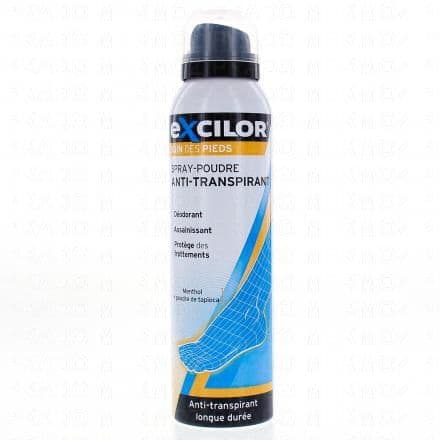 EXCILOR Soin pieds - Spray-poudre anti-transpirant spray 150ml