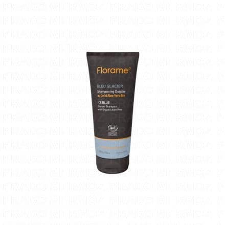 FLORAME Homme - Shampooing Douche Bleu Glacier Bio 200ml