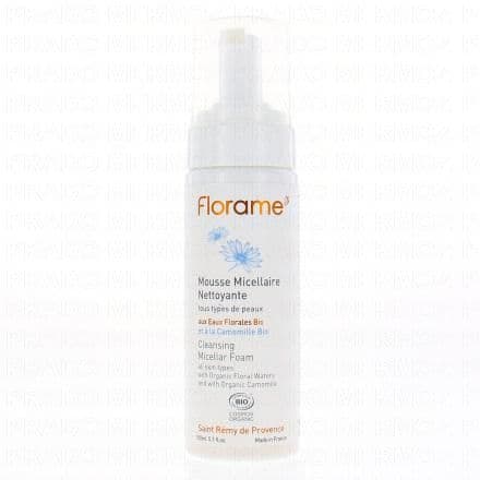 FLORAME Eaux florales bio - Mousse micellaire nettoyante bio flacon 150ml