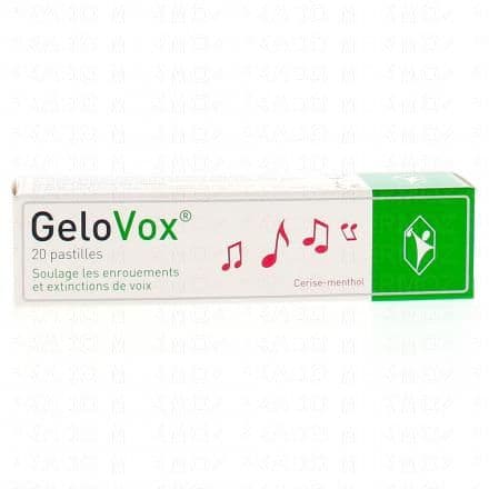Protège et apaise la gorge et les cordes vocales des irritations, démangeaisons, toux, enrouements et extinctions de voix. GeloVox contient un complexe hydrogel spécifique qui se dépose sur toutes les zones irritées de la muqueuse pour former un film protecteur. Grâce à ce film, la muqueuse est protégée durablement contre les agressions