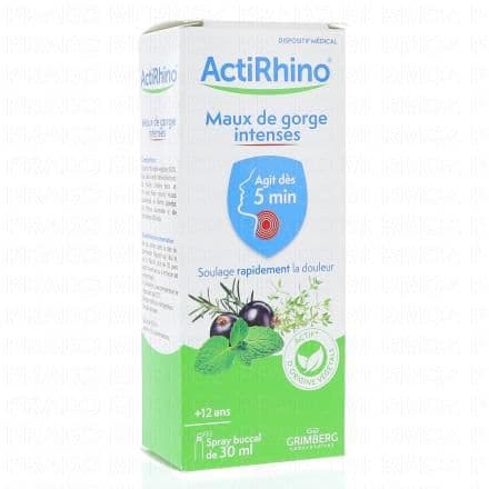 GRIMBERG ActiRhino - Spray maux de gorge intenses 30ml
