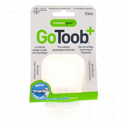 GOTOOB+ Tube de voyage souple 1 tube 53ml transparent