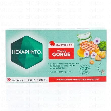 HEXAPHYTO Pastilles mal de gorge x20