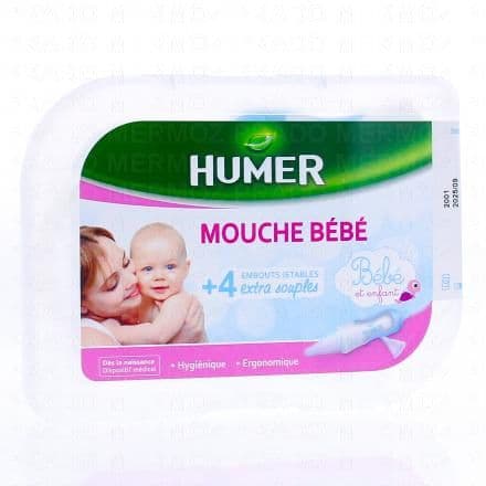 HUMER Mouche bébé + 4 embouts extra souples