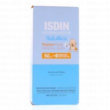 Crème solaire haute protection (SPF50+). Visage et corps. Bébé dès 0 mois. Cette crème photoprotectrice aux filtres minéraux à été conçue spécialement pou la peau fragile des bébés (et à tout types de peaux, intolérantes et/ou atopiques) et offre une protection contre l'exposition solaire indirecte. De plus sa texture légère fond sur la peau, permettant une absorption rapide et une protection invisible, elle est également très résistante l'eau et aux frottements ce qui protègera encore mieux votre enfant du rayonnement solaire.